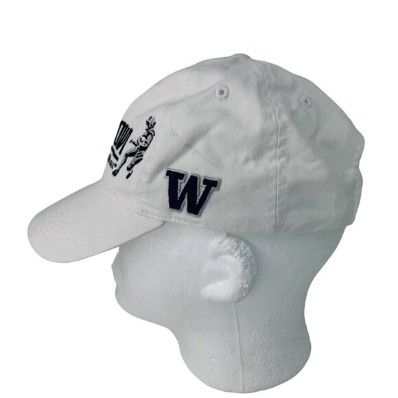Vintage 1990's Nike Rose Bowl Washington Huskies Adjustable Cap Hat White Cotton - Picture 3 of 9
